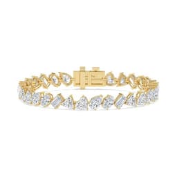 14K Yellow Gold Lab Grown Diamond BRACELET 14.23 ctw SJBR20606-14.00CT-7IN