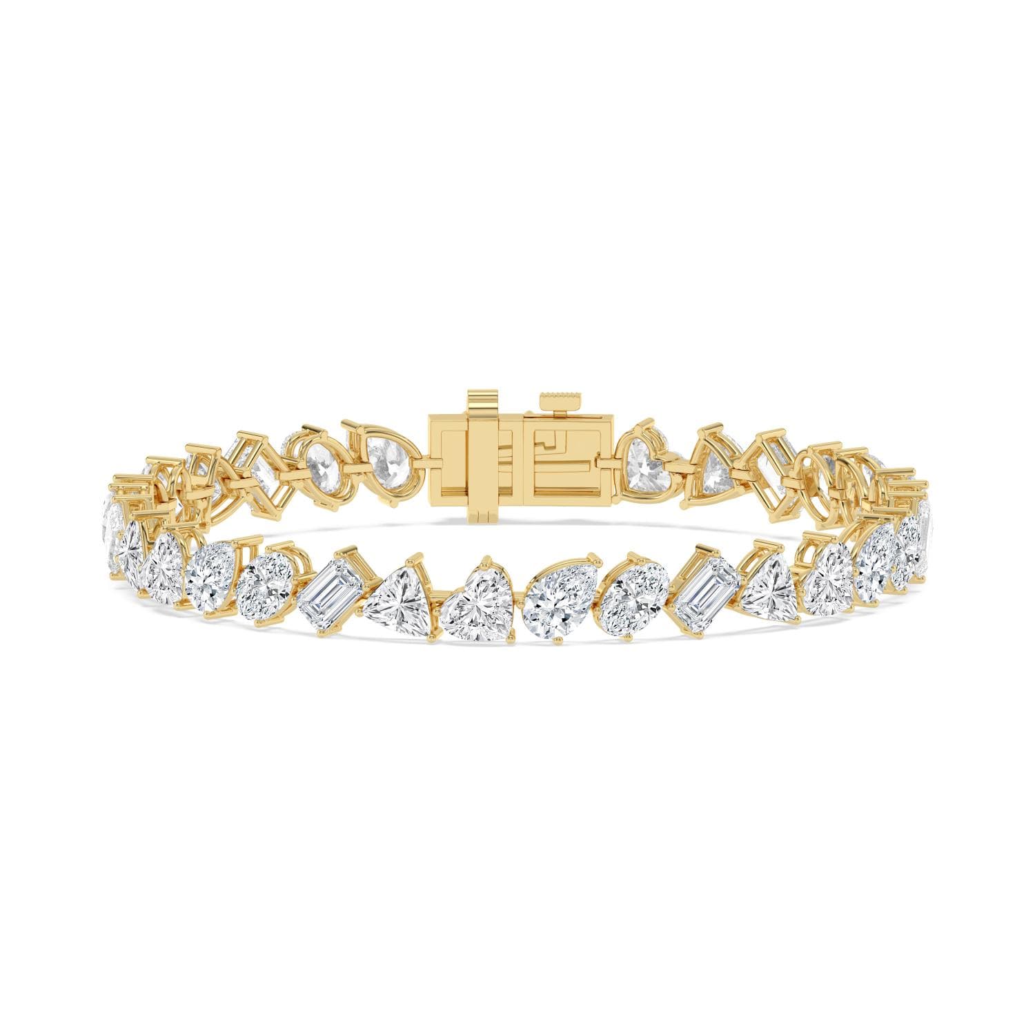 14K Yellow Gold Lab Grown Diamond BRACELET 14.23 ctw SJBR20606-14.00CT-7IN