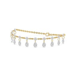 14K Yellow Gold Lab Grown Diamond BRACELET 5.79 ctw SJBR20626-5.83CT-7IN