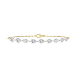 14K Yellow Gold Lab Grown Diamond BRACELET 3.38 ctw SJBR20627-3.38CT-7IN