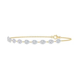 14K Yellow Gold Lab Grown Diamond BRACELET 3.38 ctw SJBR20627-3.38CT-7IN