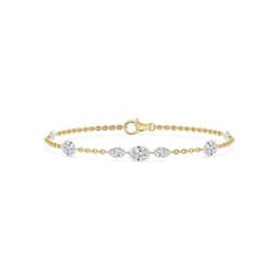 14K Yellow Gold Lab Grown Diamond BRACELET 2.42 ctw SJBR20631-2.50CT-7IN