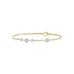 14K Yellow Gold Lab Grown Diamond BRACELET 2.42 ctw SJBR20631-2.50CT-7IN