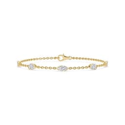 14K Yellow Gold Lab Grown Diamond BRACELET 1.81 ctw SJBR20649MQPE-1.83CT