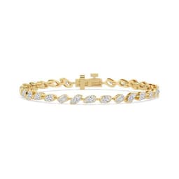 14K Yellow Gold Lab Grown Diamond BRACELET 6.49 ctw SJBR20651MS-0.20PT-7IN