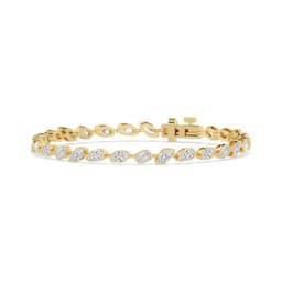 14K Yellow Gold Lab Grown Diamond BRACELET 6.49 ctw SJBR20651MS-0.20PT-7IN