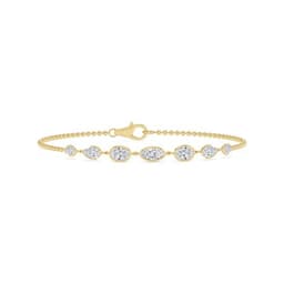 14K Yellow Gold Lab Grown Diamond BRACELET 1.77 ctw SJBR20666-1.75CT-7IN