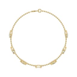 14K Yellow Gold Lab Grown Diamond BRACELET 3.48 ctw SJBR20670MS-3.38CT-7IN