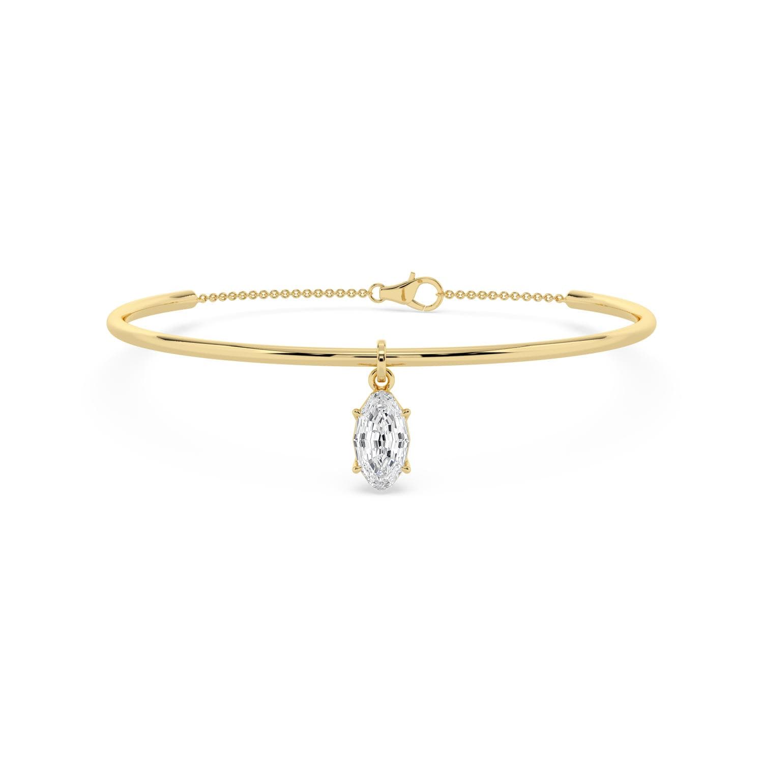 14K Yellow Gold Lab Grown Diamond BRACELET 1.50 ctw SJBR20682LSOV-1.50CT