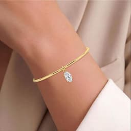 14K Yellow Gold Lab Grown Diamond BRACELET 1.50 ctw SJBR20682LSOV-1.50CT