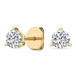 14K Yellow Gold Lab Grown Diamond EARRINGS 2.00 ctw SJE31854-2.00CT