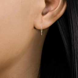 14K Yellow Gold Lab Grown Diamond EARRINGS 0.32 ctw SJE32044-0.33CT