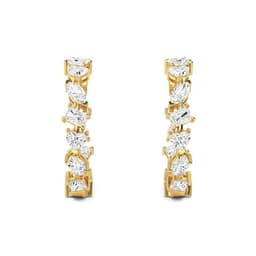 14K Yellow Gold Lab Grown Diamond EARRINGS 6.36 ctw SJE32204MS-6.50CT