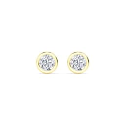 14K Yellow Gold Lab Grown Diamond EARRINGS 1.50 ctw SJE32903-1.50CT