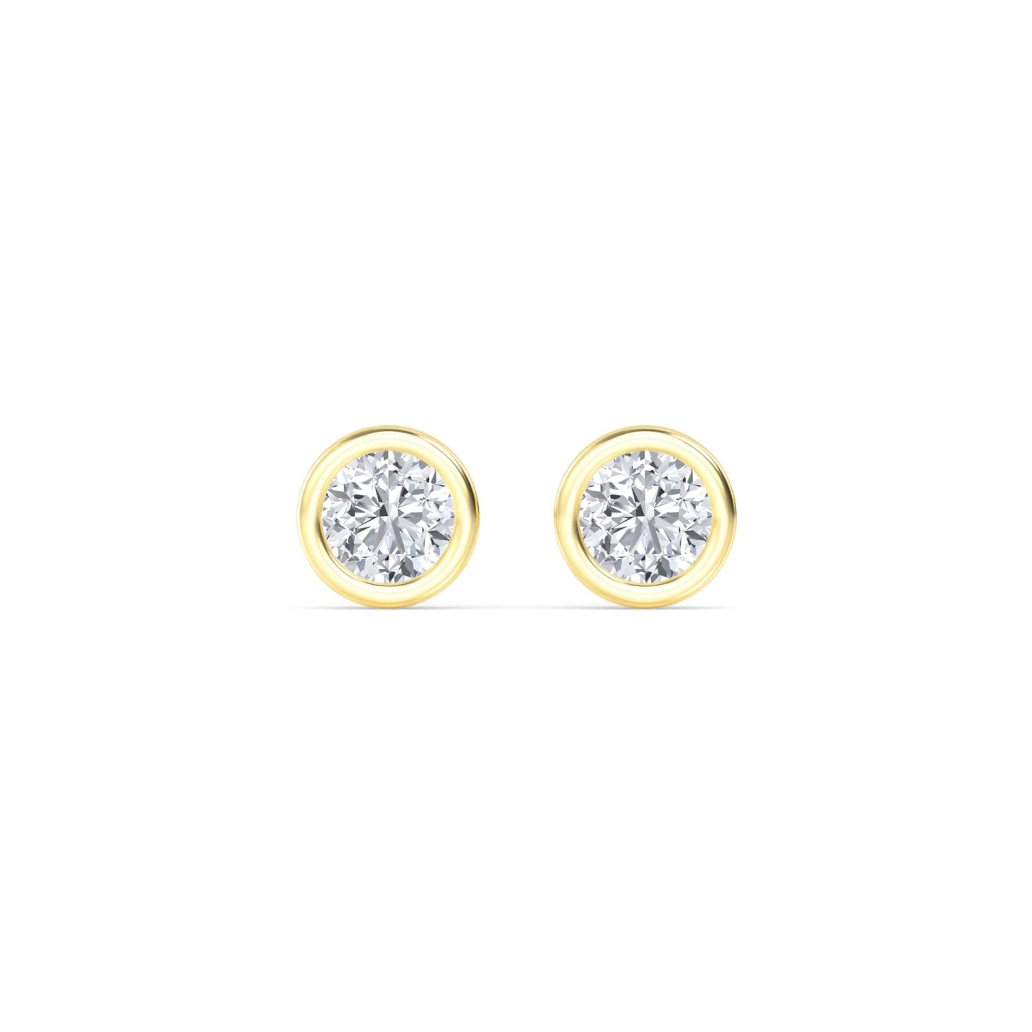 14K Yellow Gold Lab Grown Diamond EARRINGS 1.50 ctw SJE32903-1.50CT