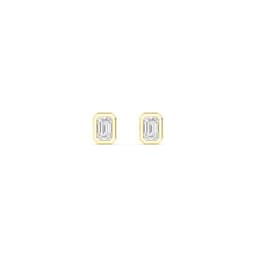 14K Yellow Gold Lab Grown Diamond EARRINGS 0.31 ctw SJE32903EM-0.25CT