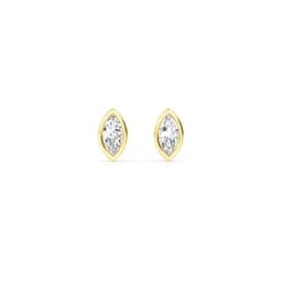 14K Yellow Gold Lab Grown Diamond EARRINGS 0.69 ctw SJE32903MQ-0.75CT