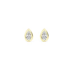 14K Yellow Gold Lab Grown Diamond EARRINGS 0.54 ctw SJE32903PE-0.50CT