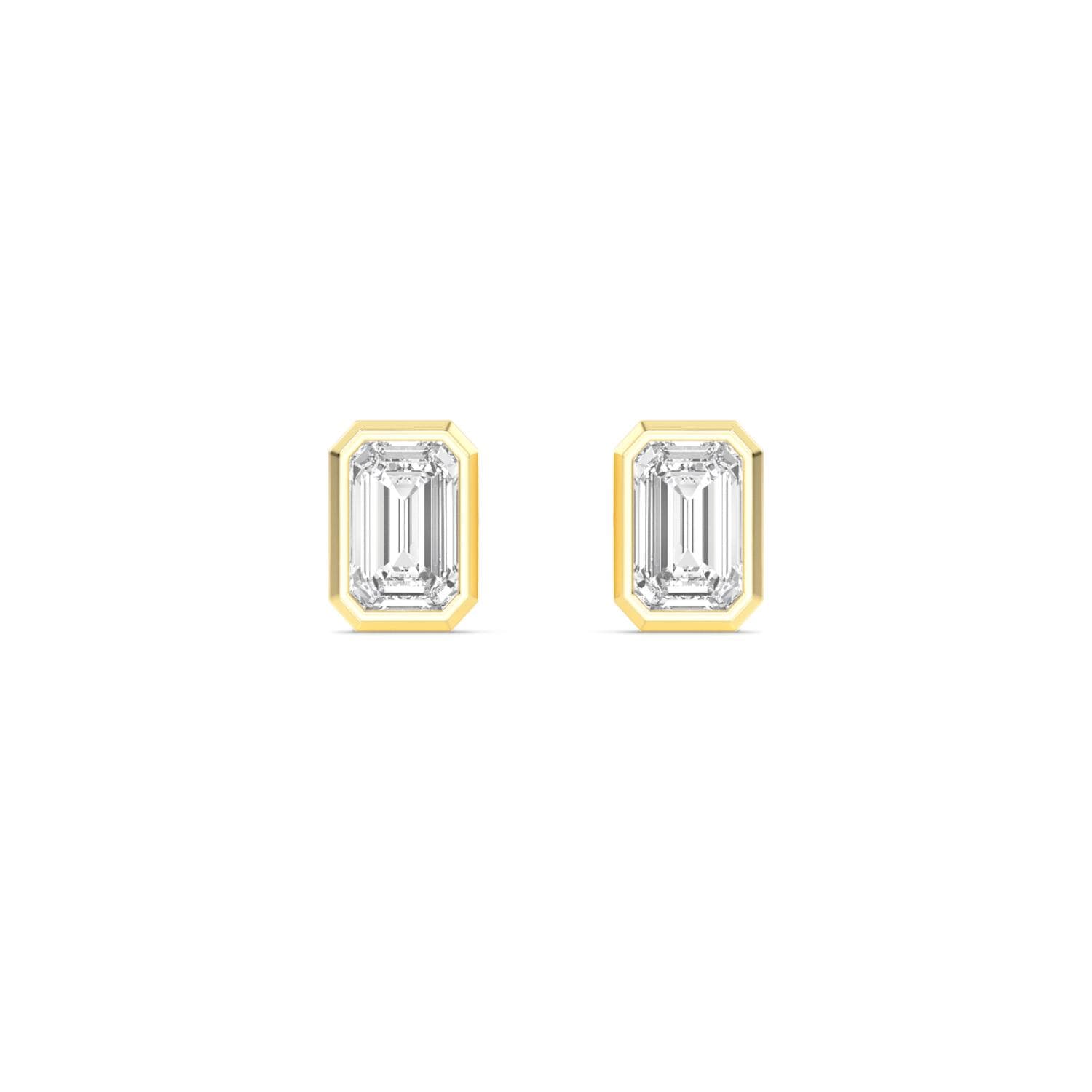 14K Yellow Gold Lab Grown Diamond EARRINGS 3.00 ctw SJE33247EM-3.00CT