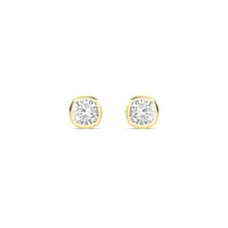 14K Yellow Gold Lab Grown Diamond EARRINGS 2.00 ctw SJE33247SCU-2.00CT