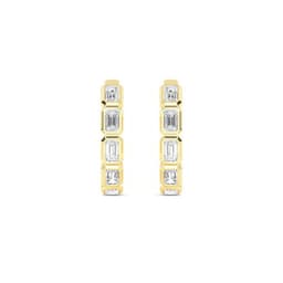 14K Yellow Gold Lab Grown Diamond EARRINGS 1.18 ctw SJE33270EM-1.00CT