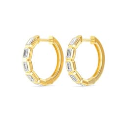 14K Yellow Gold Lab Grown Diamond EARRINGS 1.18 ctw SJE33270EM-1.00CT