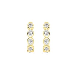 14K Yellow Gold Lab Grown Diamond EARRINGS 1.48 ctw SJE33270OV-1.50CT