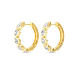 14K Yellow Gold Lab Grown Diamond EARRINGS 1.48 ctw SJE33270OV-1.50CT