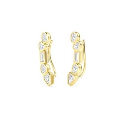 14K Yellow Gold Lab Grown Diamond EARRINGS 1.41 ctw SJE33273FS-1.50CT