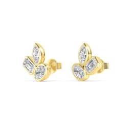 14K Yellow Gold Lab Grown Diamond EARRINGS 2.06 ctw SJE33276MS-2.00CT