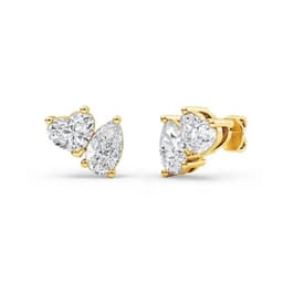 14K Yellow Gold Lab Grown Diamond EARRINGS 1.01 ctw SJE33339HTPE-0.88CT