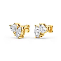 14K Yellow Gold Lab Grown Diamond EARRINGS 1.01 ctw SJE33339HTPE-0.88CT
