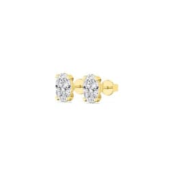 14K Yellow Gold Lab Grown Diamond EARRINGS 4.00 ctw SJE33379OV-4.00CT