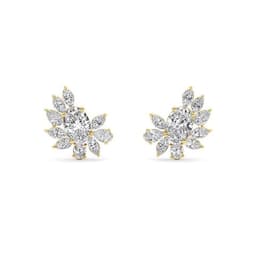 14K Yellow Gold Lab Grown Diamond EARRINGS 4.63 ctw SJE33394_D-4.88CT