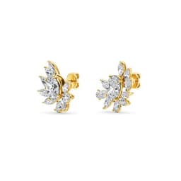 14K Yellow Gold Lab Grown Diamond EARRINGS 4.63 ctw SJE33394_D-4.88CT