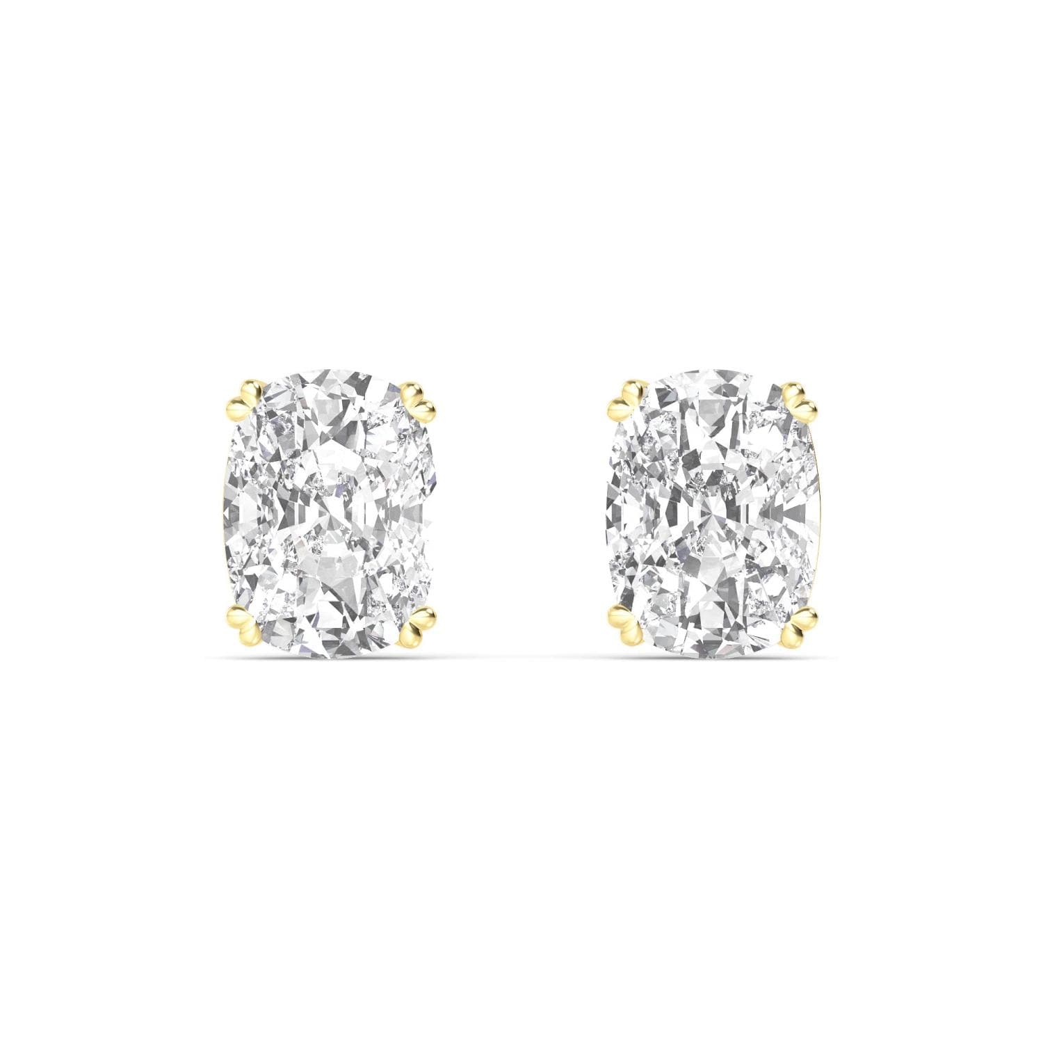 14K Yellow Gold Lab Grown Diamond EARRINGS 6.00 ctw SJE33449CU-6.00CT