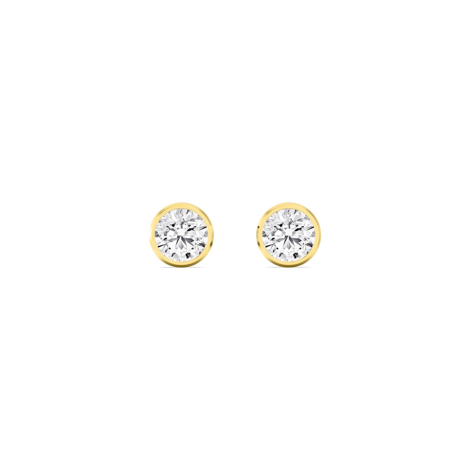 14K Yellow Gold Lab Grown Diamond EARRINGS 3.00 ctw SJE33451-3.00CT