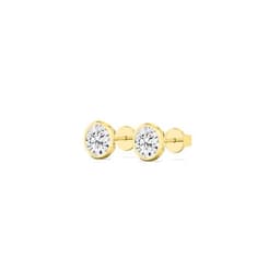 14K Yellow Gold Lab Grown Diamond EARRINGS 3.00 ctw SJE33451-3.00CT
