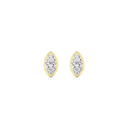 14K Yellow Gold Lab Grown Diamond EARRINGS 3.00 ctw SJE33451MQ-3.00CT