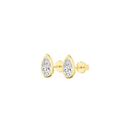 14K Yellow Gold Lab Grown Diamond EARRINGS 4.00 ctw SJE33451PE-4.00CT