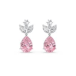 14K White Gold Lab Grown Diamond EARRINGS 13.73 ctw SJE33523-13.15CT