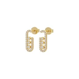 14K Yellow Gold Lab Grown Diamond EARRINGS 0.36 ctw SJE33867-0.38CT