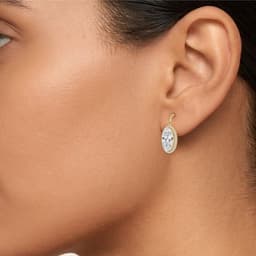 14K Yellow Gold Lab Grown Diamond EARRINGS 3.22 ctw SJE33922MOV-3.00CT