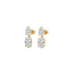 14K Yellow Gold Lab Grown Diamond EARRINGS 2.88 ctw SJE33957-2.88CT
