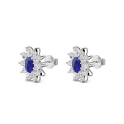 14K White Gold Lab Grown Diamond EARRINGS 2.48 ctw SJE3558-2.00CTCS