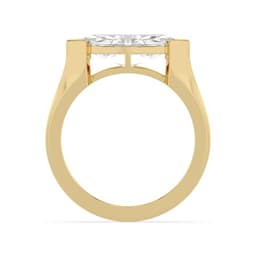 14K Yellow Gold Lab Grown Diamond ENGAGEMENT RINGS 2.50 ctw SJER00026MQ-2.25CT