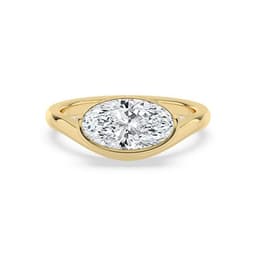 14K Yellow Gold Lab Grown Diamond ENGAGEMENT RINGS 2.00 ctw SJER00031MOV-2.00CT