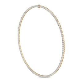 14K Yellow Gold Lab Grown Diamond NECKLACE 6.85 ctw SJN08019-6.83CT-16IN