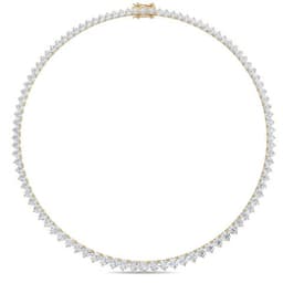 14K Yellow Gold Lab Grown Diamond NECKLACE 10.02 ctw SJN08020-10.00CT-18IN