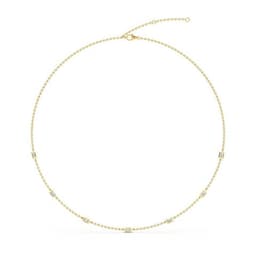 14K Yellow Gold Lab Grown Diamond NECKLACE 1.10 ctw SJN08220EM-1.00CT